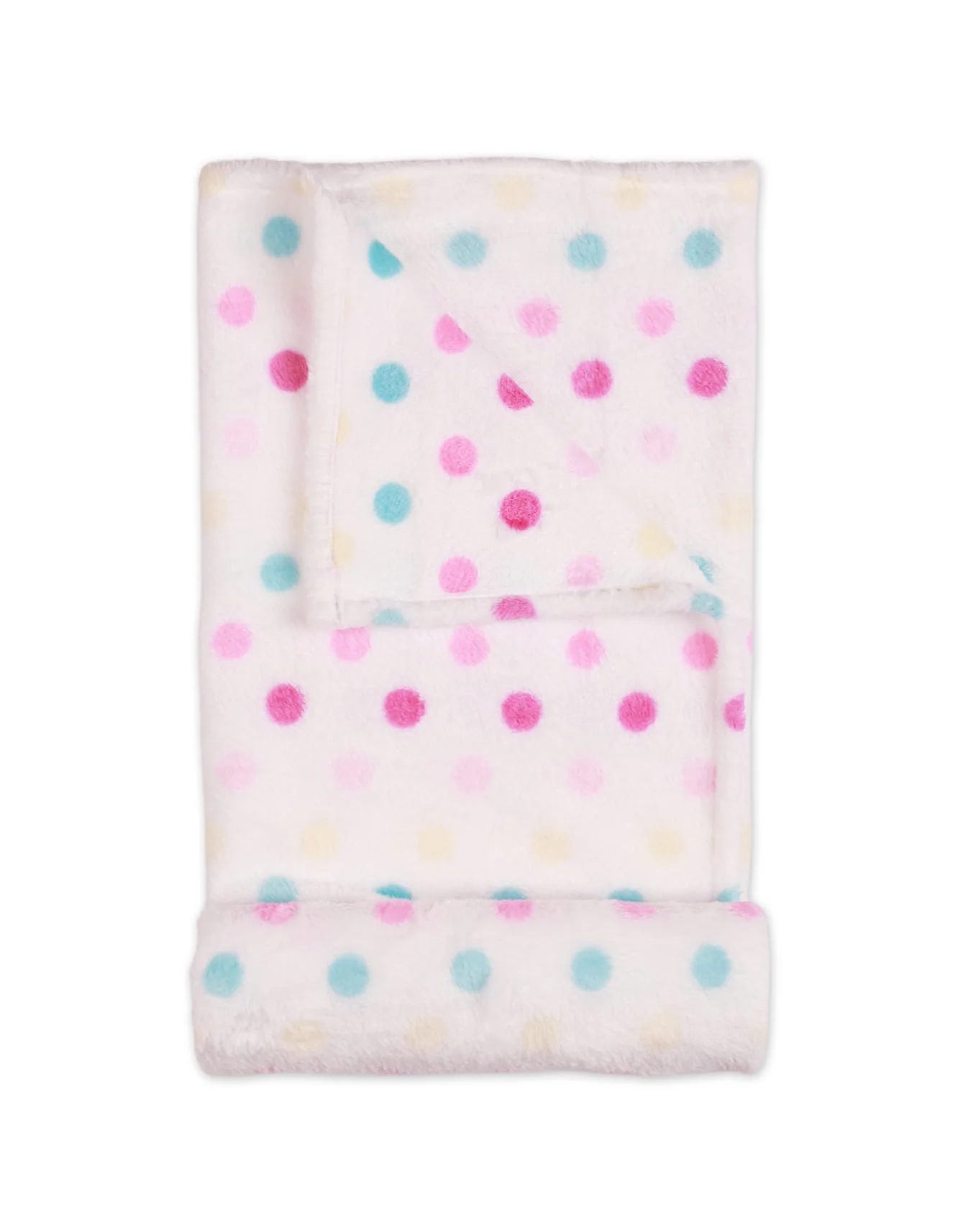 Zubaida's Fleece Blanket Multi Polka Dots