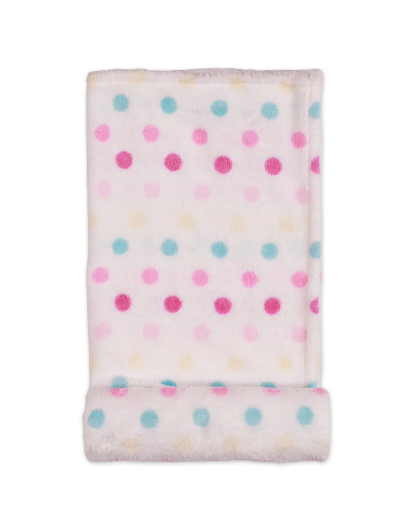 Zubaida's Fleece Blanket Multi Polka Dots - Image 2