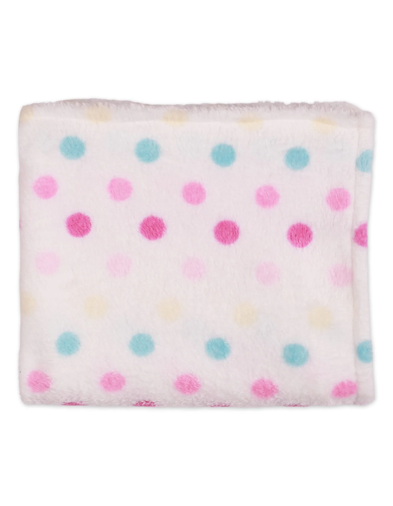 Zubaida's Fleece Blanket Multi Polka Dots - Image 3
