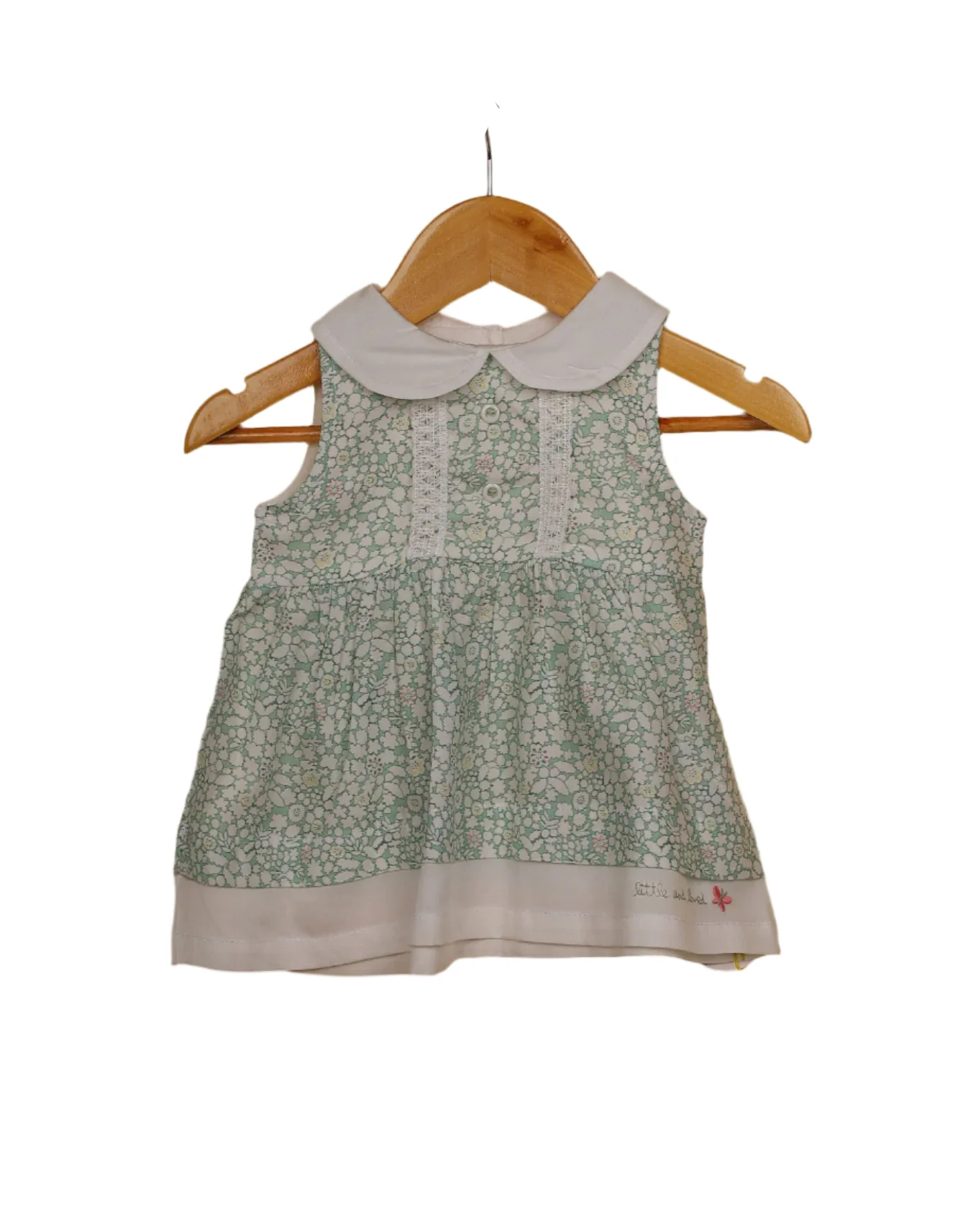 Zubaida's Floral Print Delicate Lace Detailing On The Front - Image 2