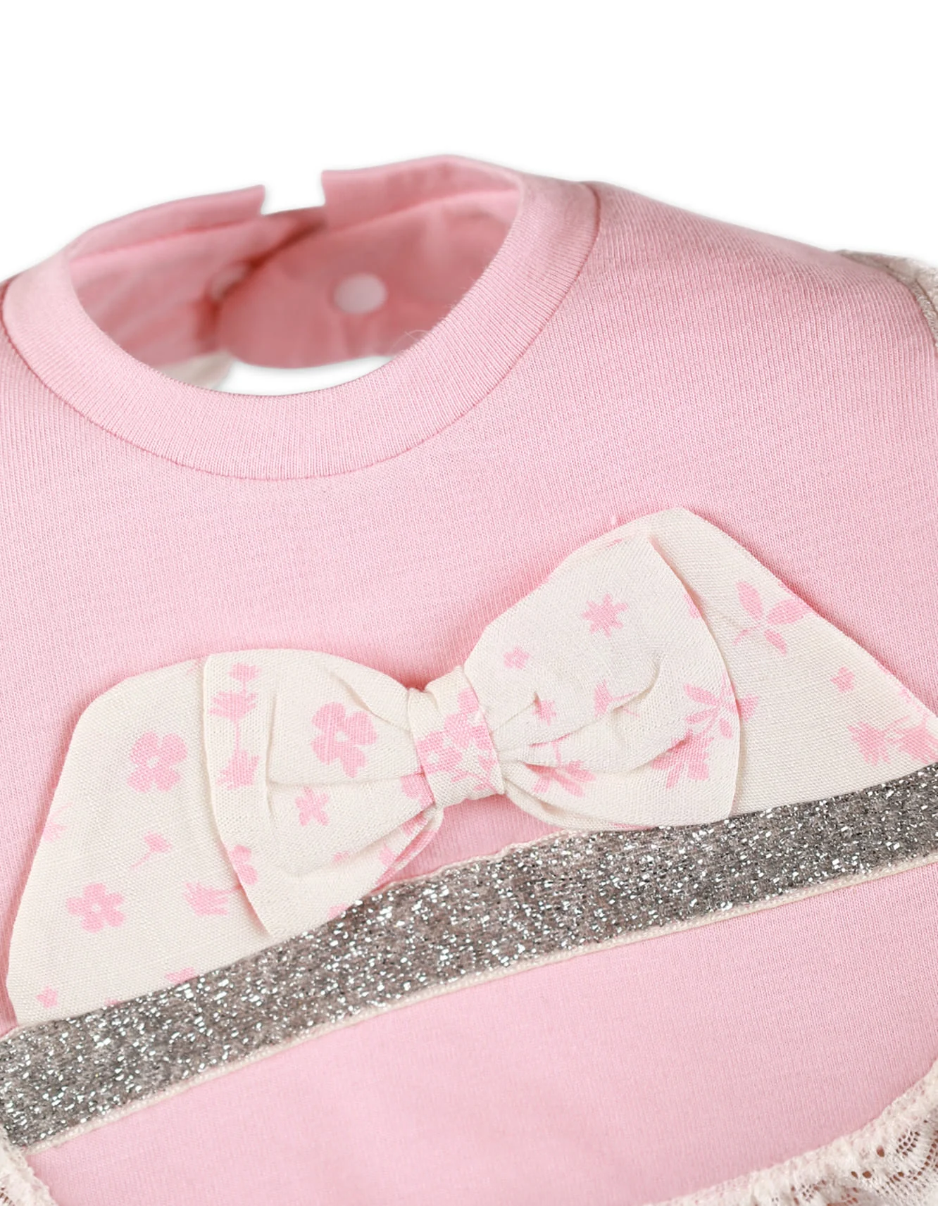 Zubaida's Formal Bib with Frills for Girls - Image 2