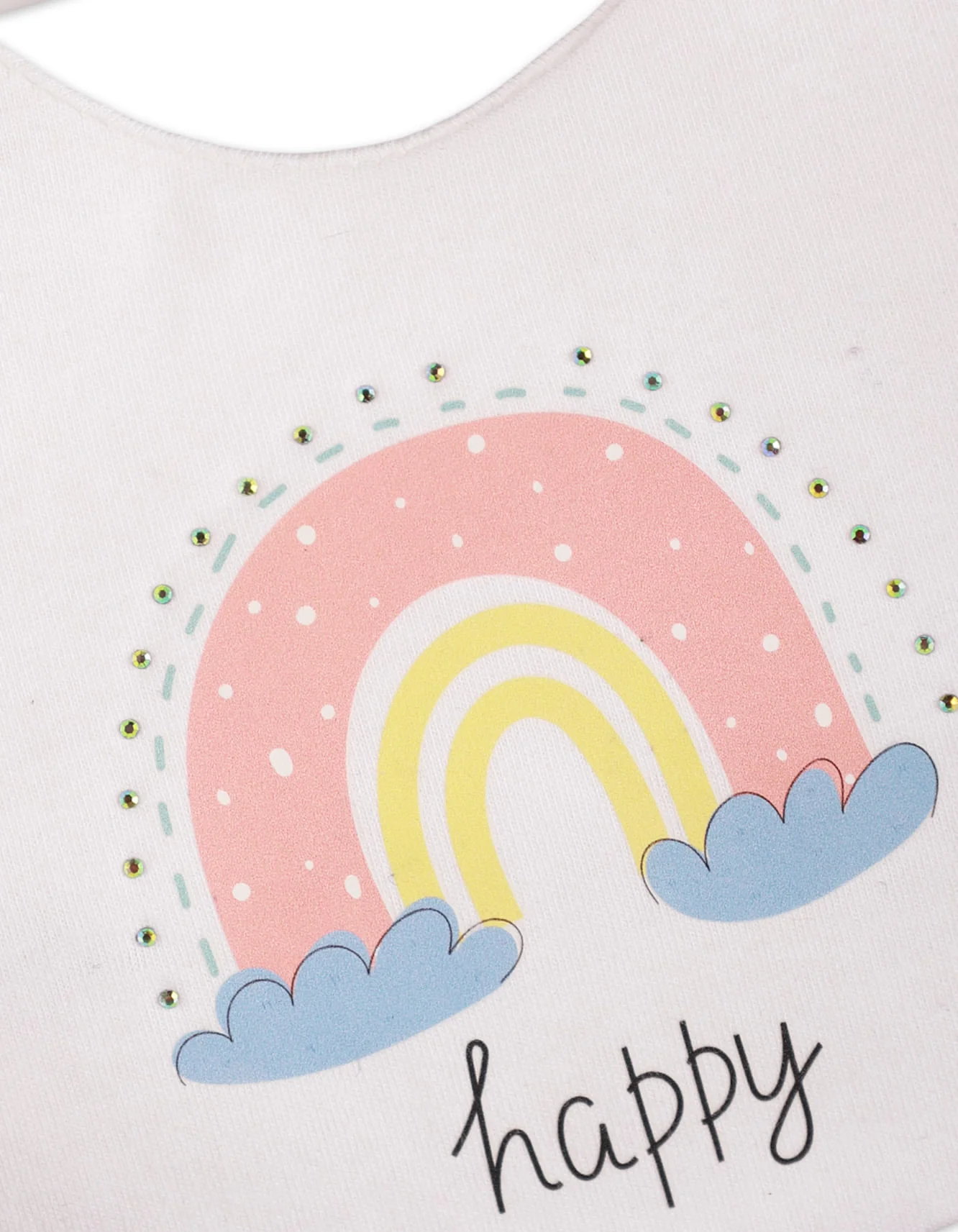 Zubaida's Casual Bib Rainbow for Girls - Image 2