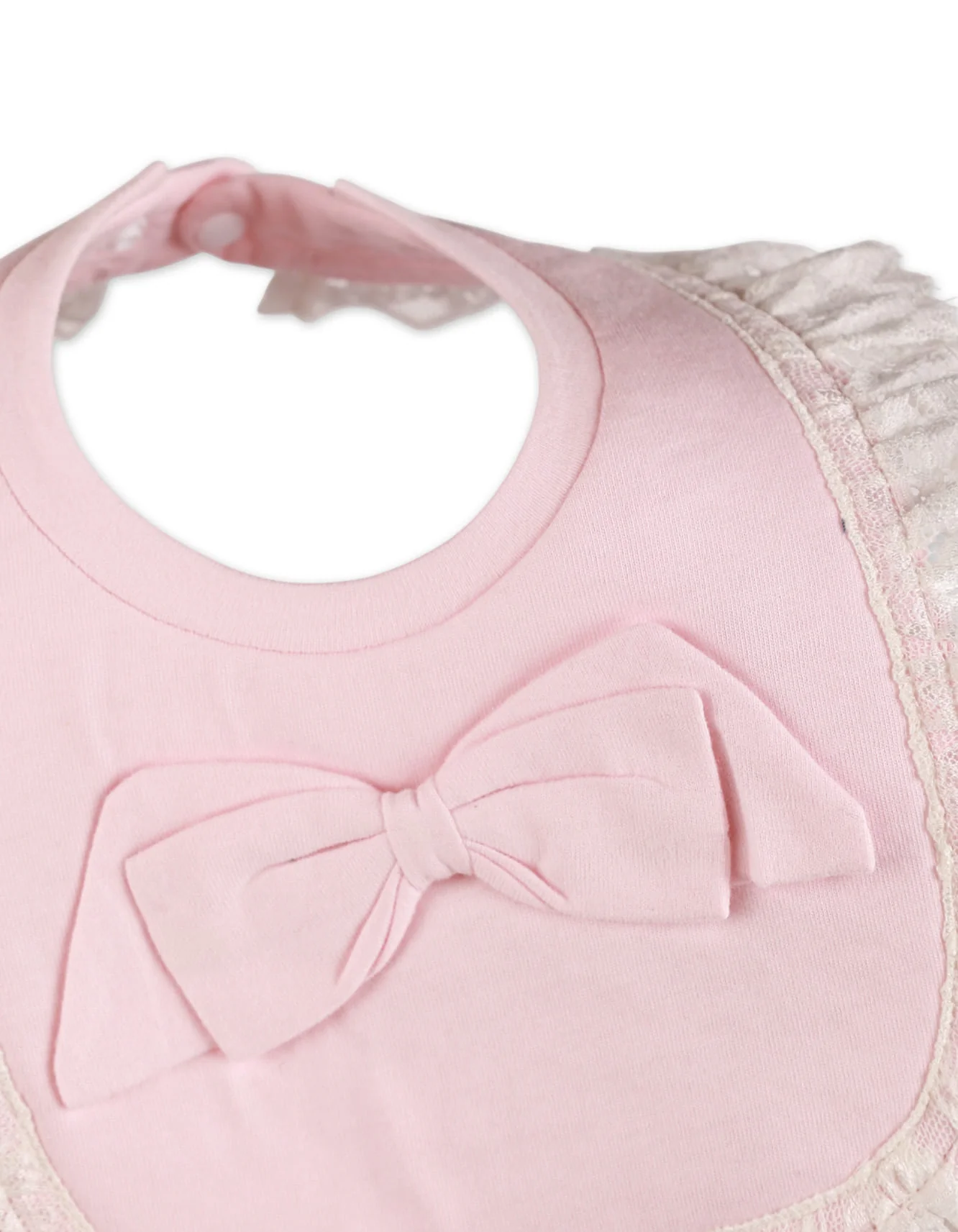 Zubaida's Formal Bib with Lace for Girls - Image 2