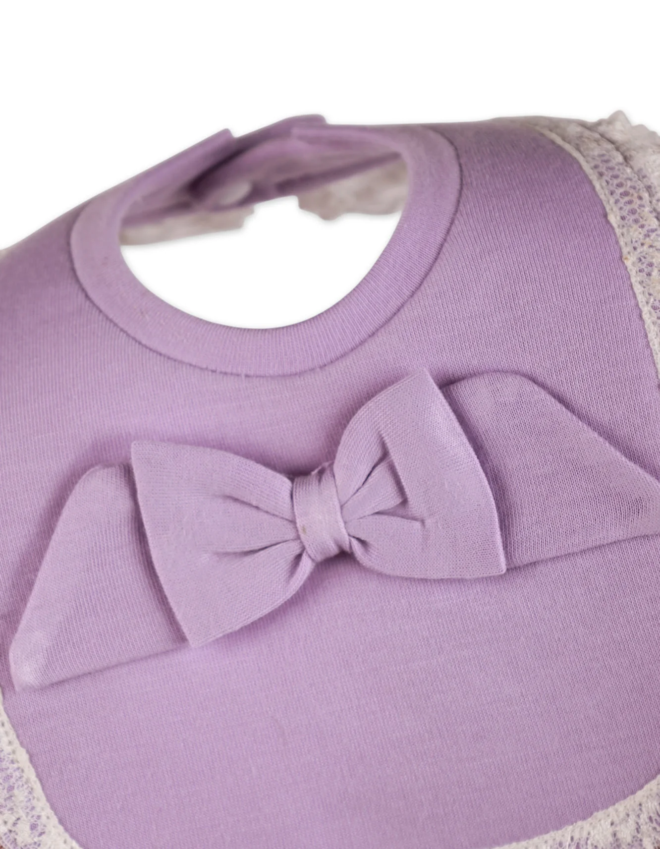 Zubaida's Formal Bib with Lace for Girls - Image 2