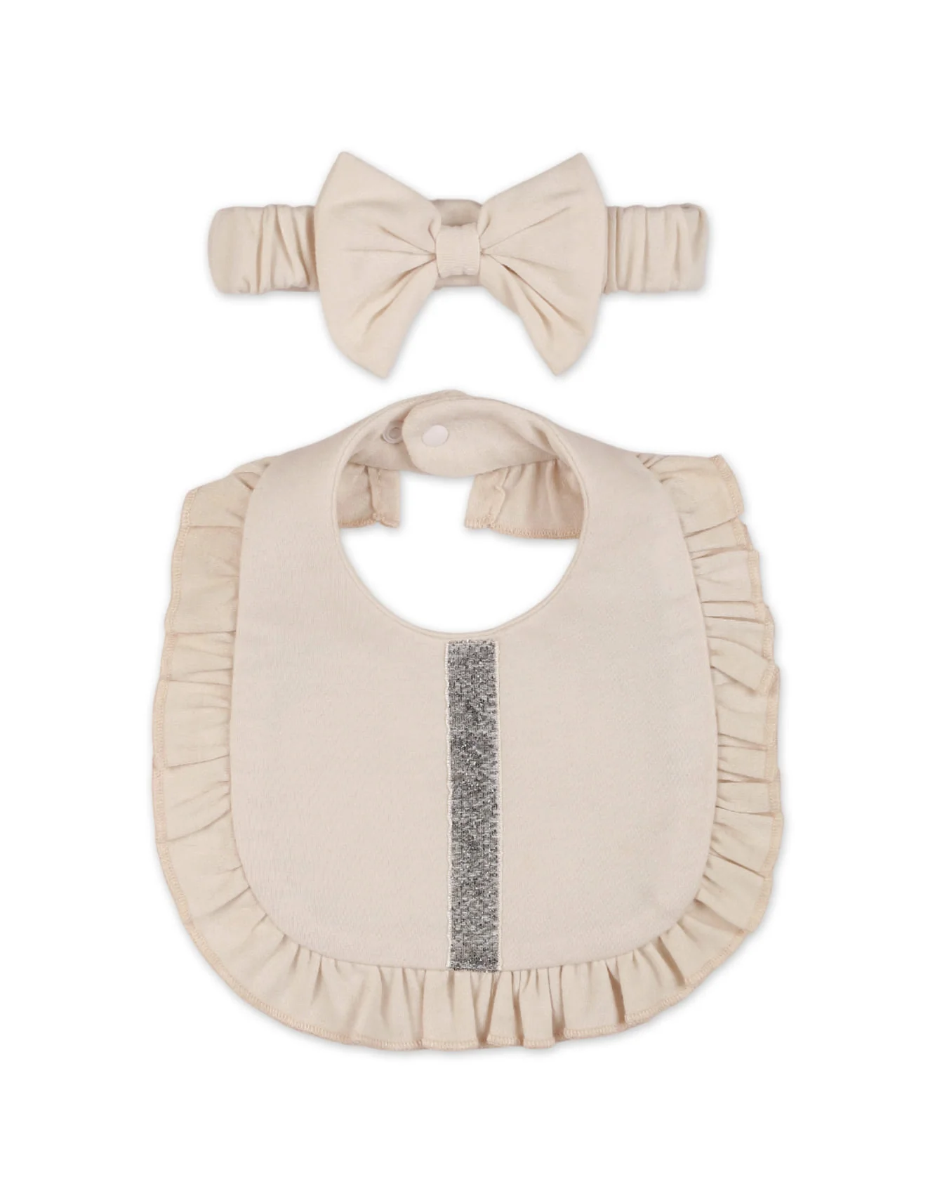 Zubaida's Formal Bib with Headband for Girls