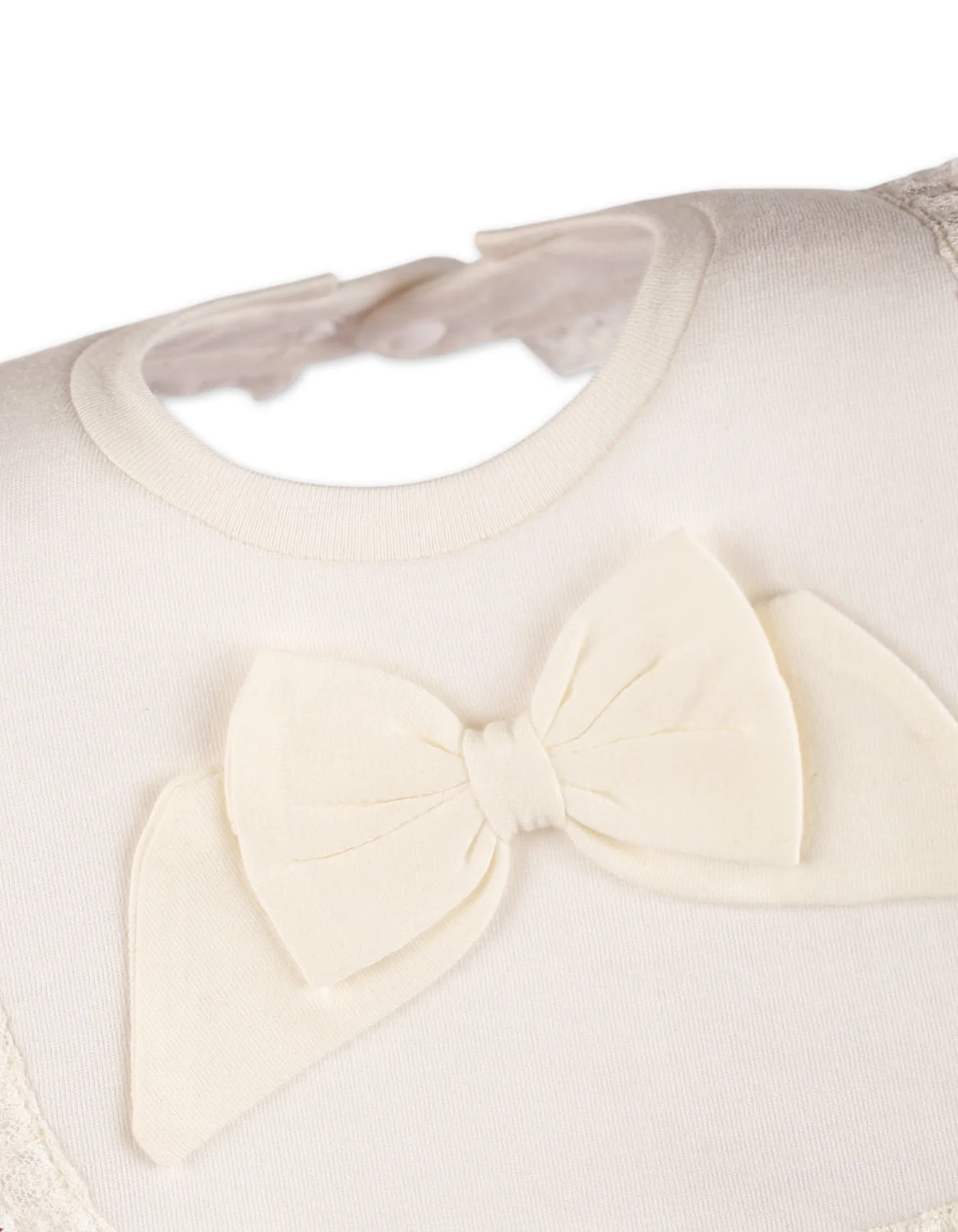 Zubaida's Formal Bib with Lace for Girls - Image 2