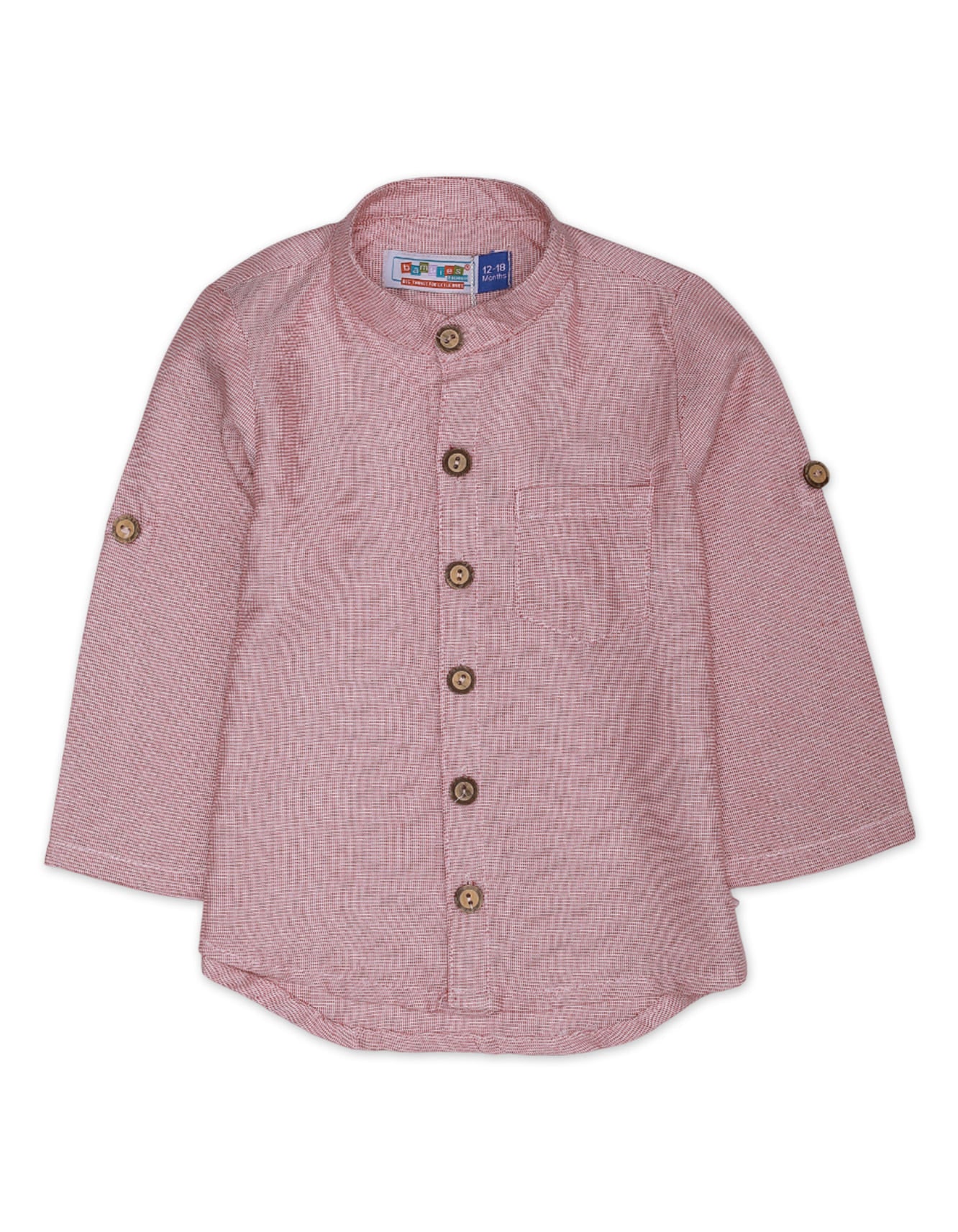 Zubaida's Front Pocket Button Down Textured Shirt