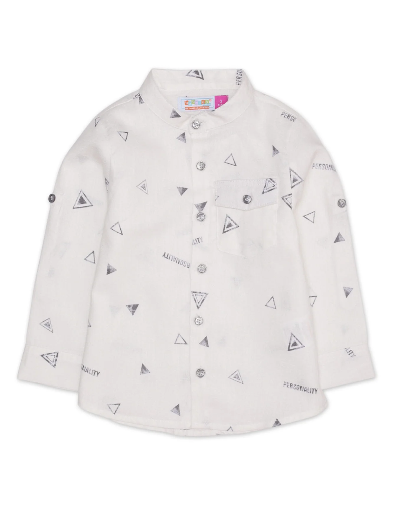 Zubaida's Contemporary Front Pocket Printed Shirt