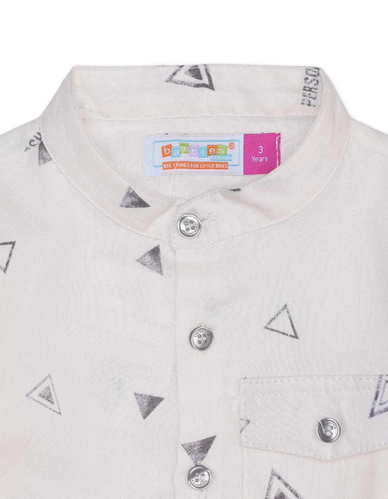 Zubaida's Contemporary Front Pocket Printed Shirt - Image 4