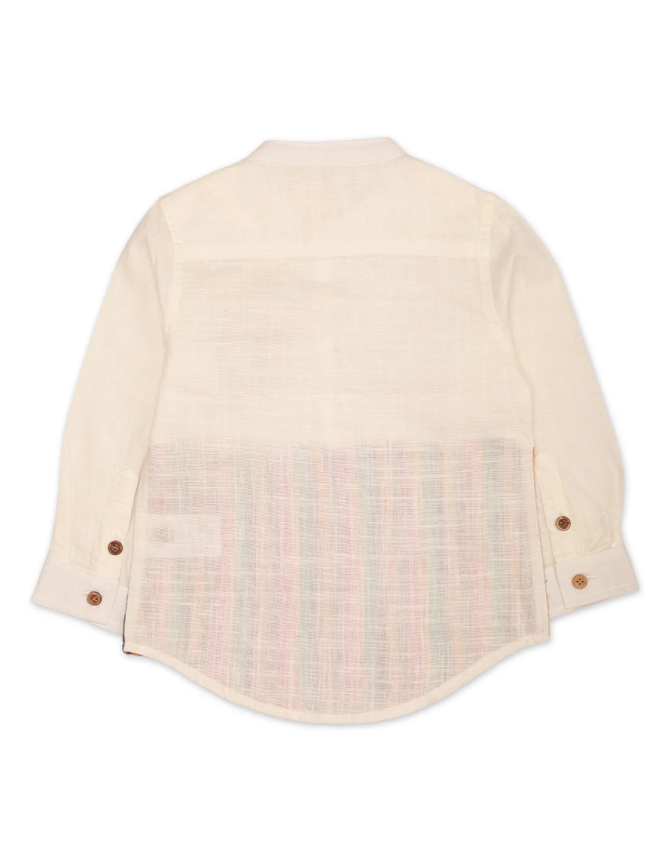 Zubaida's Full Sleeves Shirt with Multicolor Stripes - Image 2