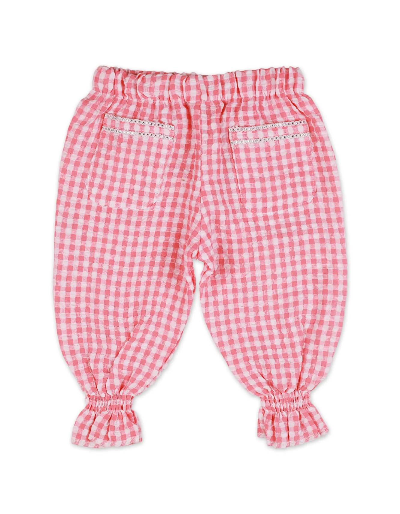 Harem Pants Bambies Gingham Pink at Zubaidas - Image 2