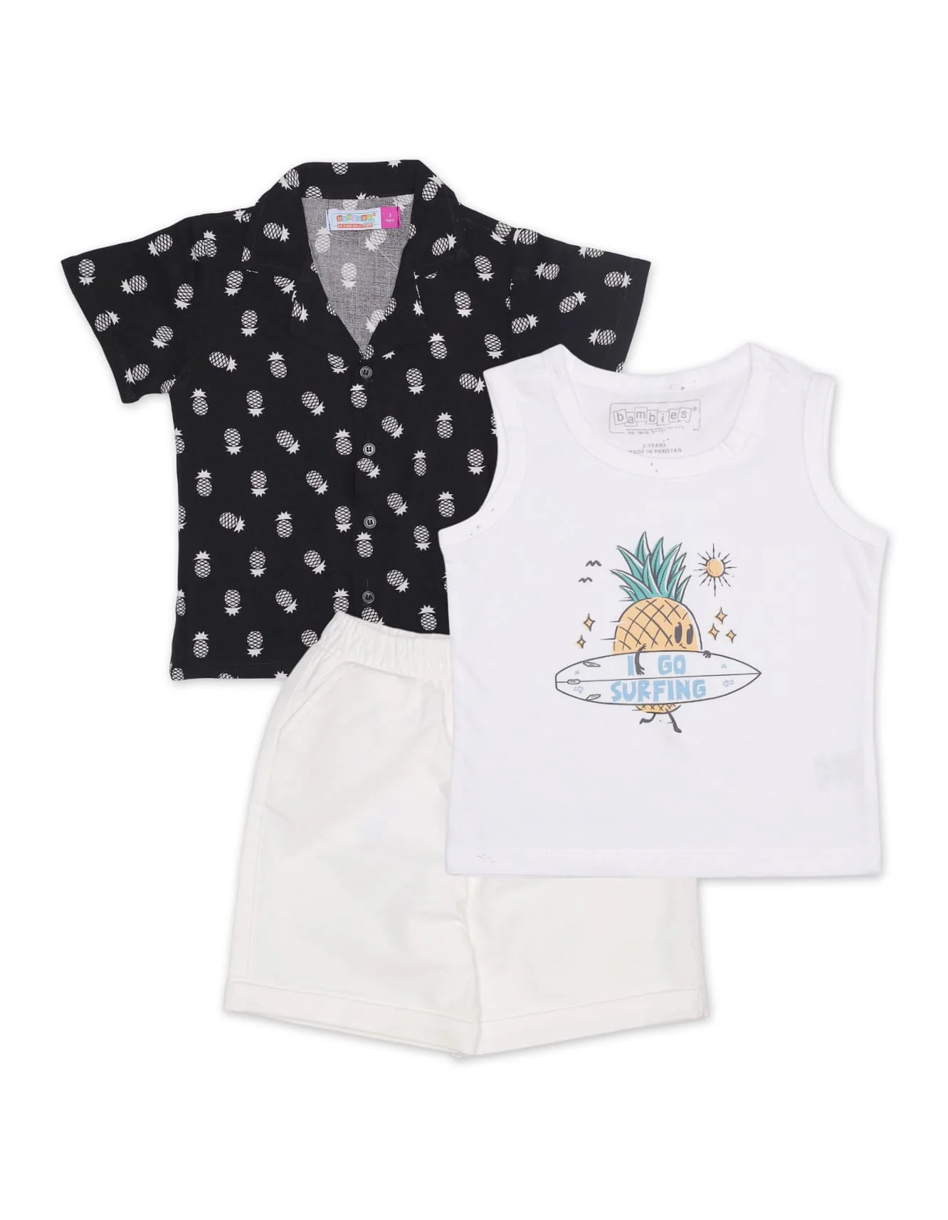 Zubaida's Hawaiian 3 Pcs Suits Set