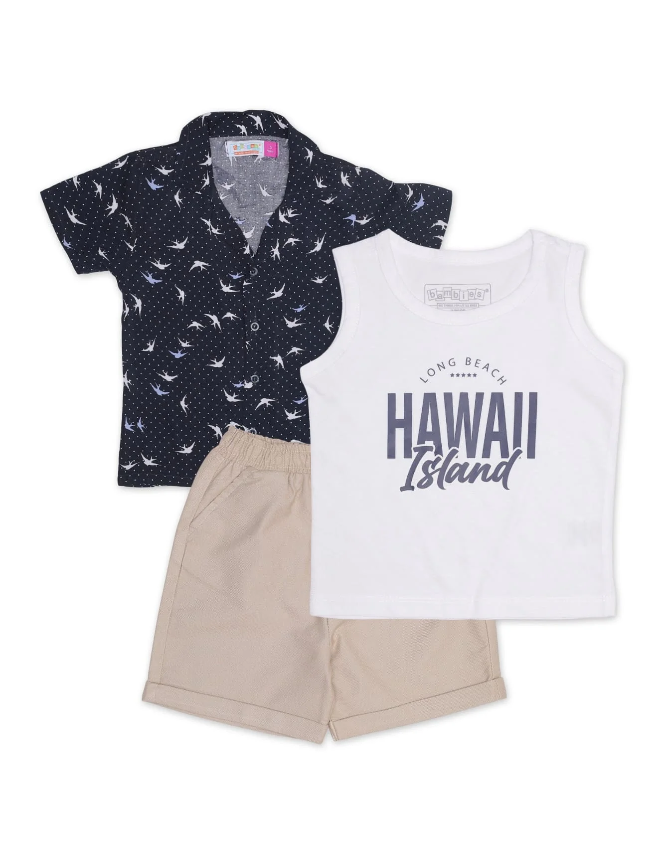 Zubaida's Hawaiian 3 Pcs Suits Set