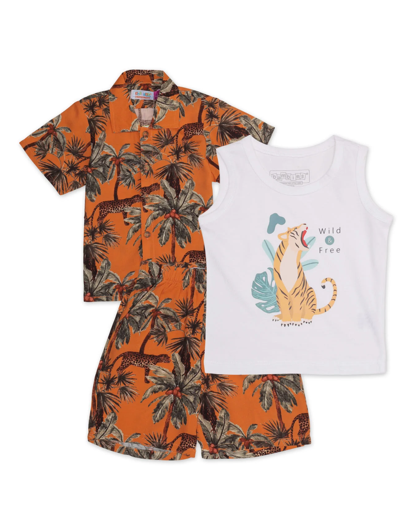 Zubaida's Hawaiian 3 Pcs Suits Set