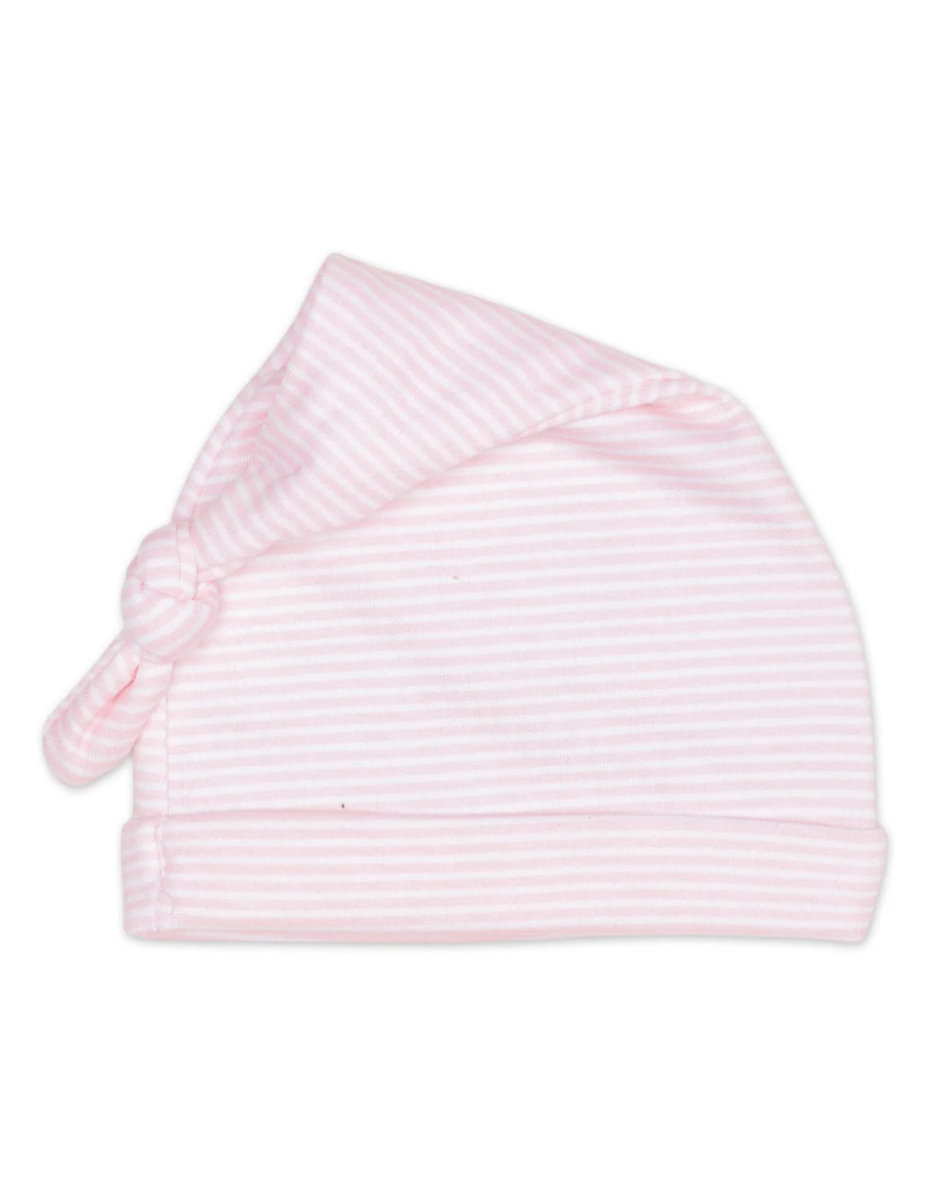 Zubaida's Knotted Cap Striped (Small) - Pink Floral Theme
