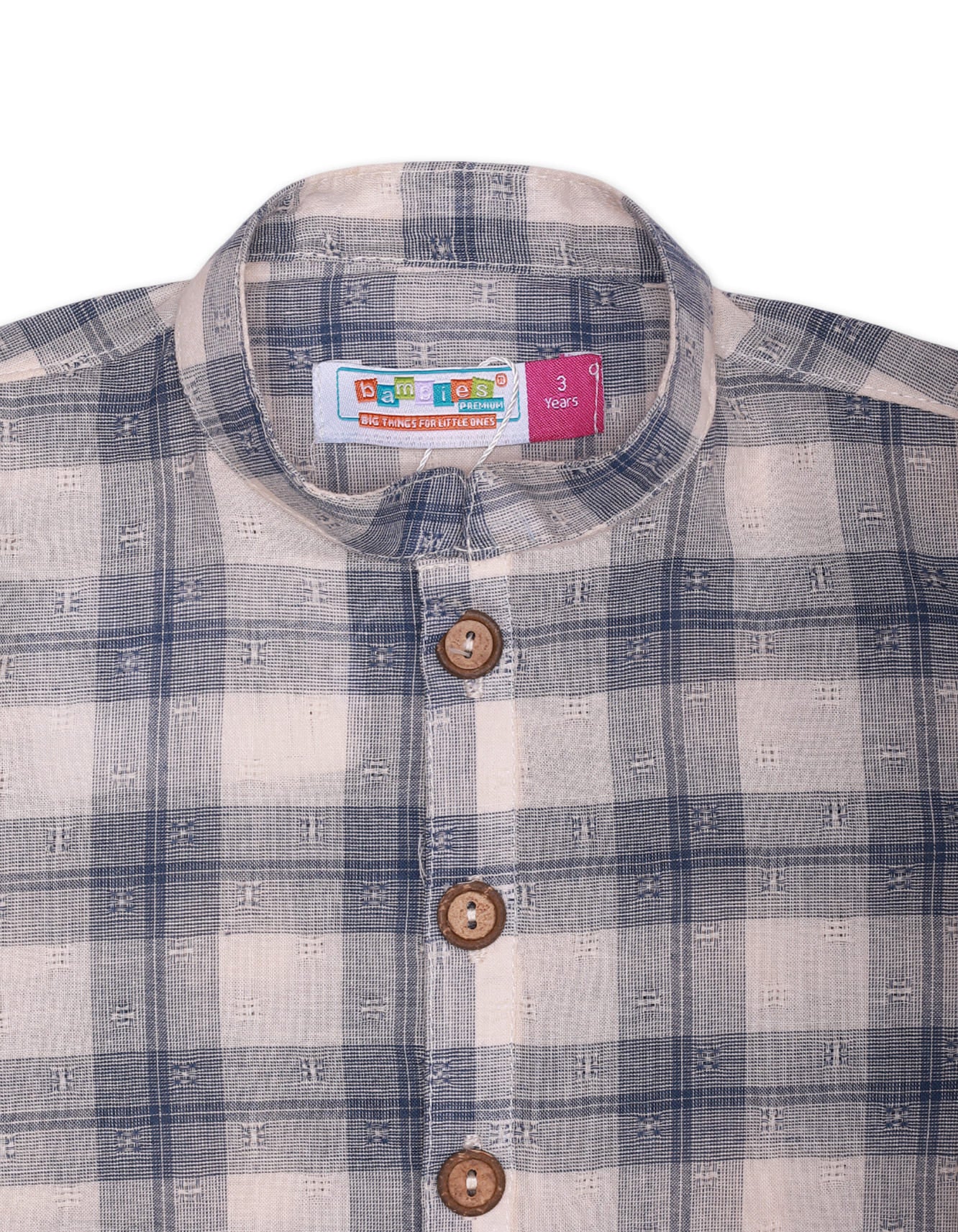 Zubaida's Gingham Check Kurta - Image 2