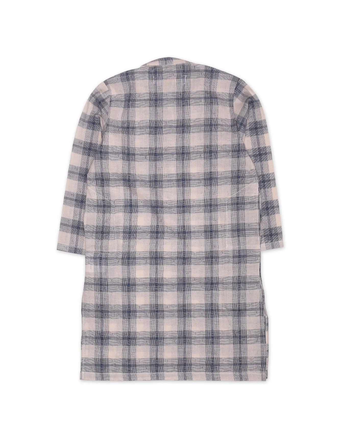 Zubaida's Gingham Check Kurta - Image 3