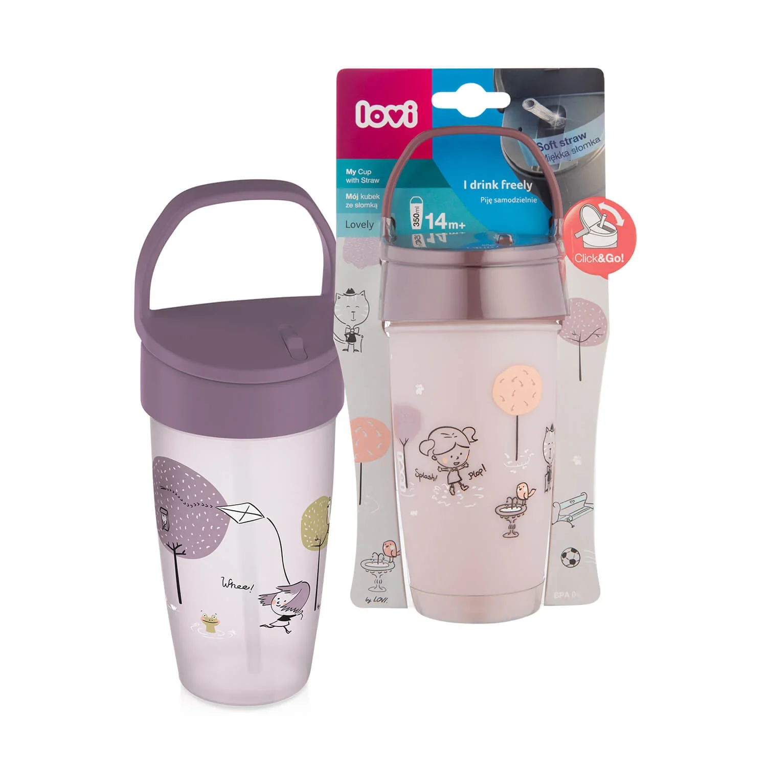 Lovi My Straw Cup Active 350 ML Lovely Girl 35/355girl at Zubaidas Official™