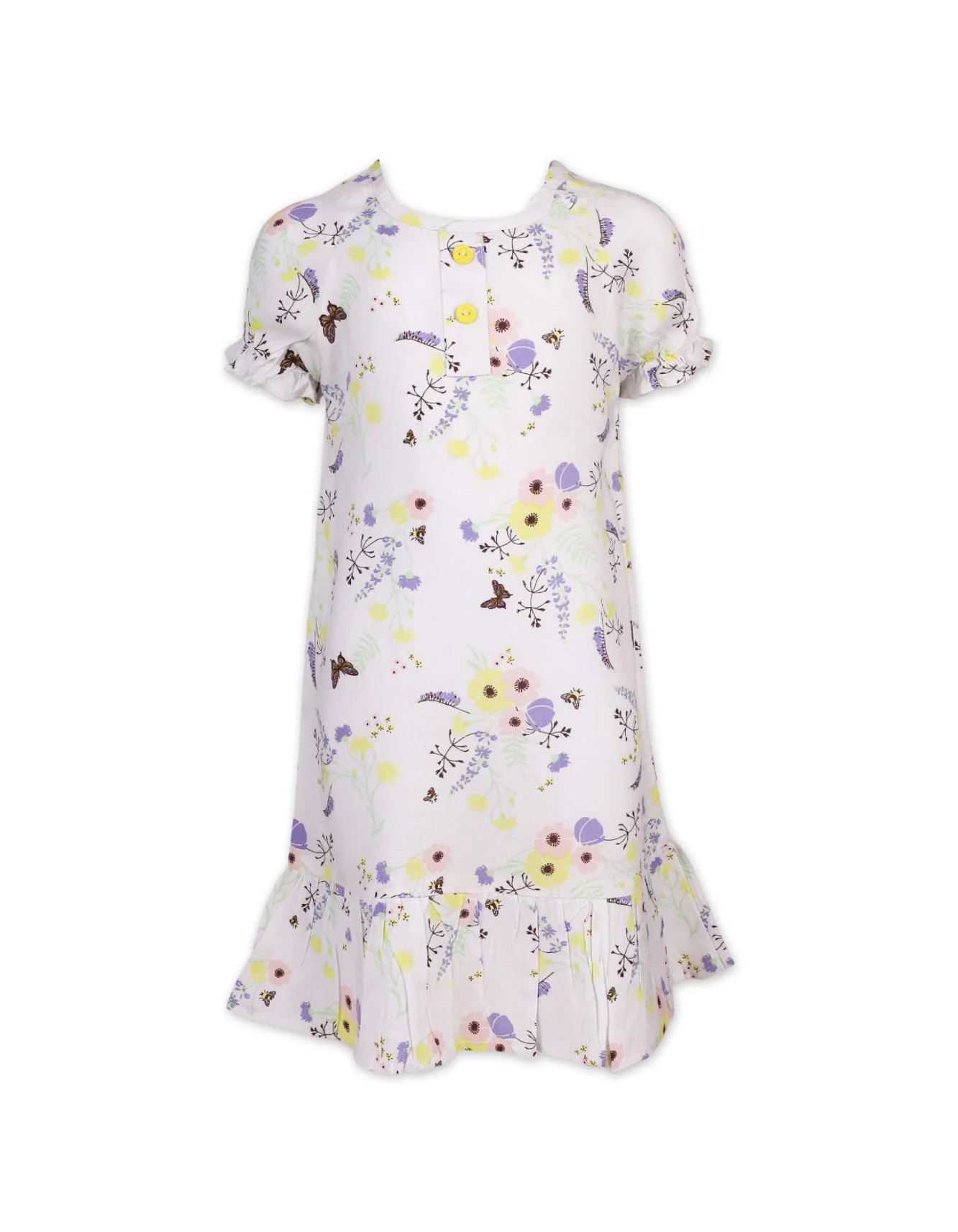 Dress with Charming Floral Print at Zubaidas Official™ Pakistan
