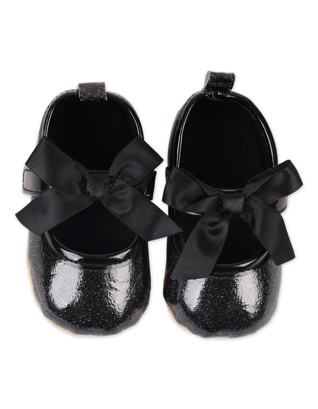 Zubaida's Midnight Sparkle Mary Jane Satin Bows Shoes - Image 2