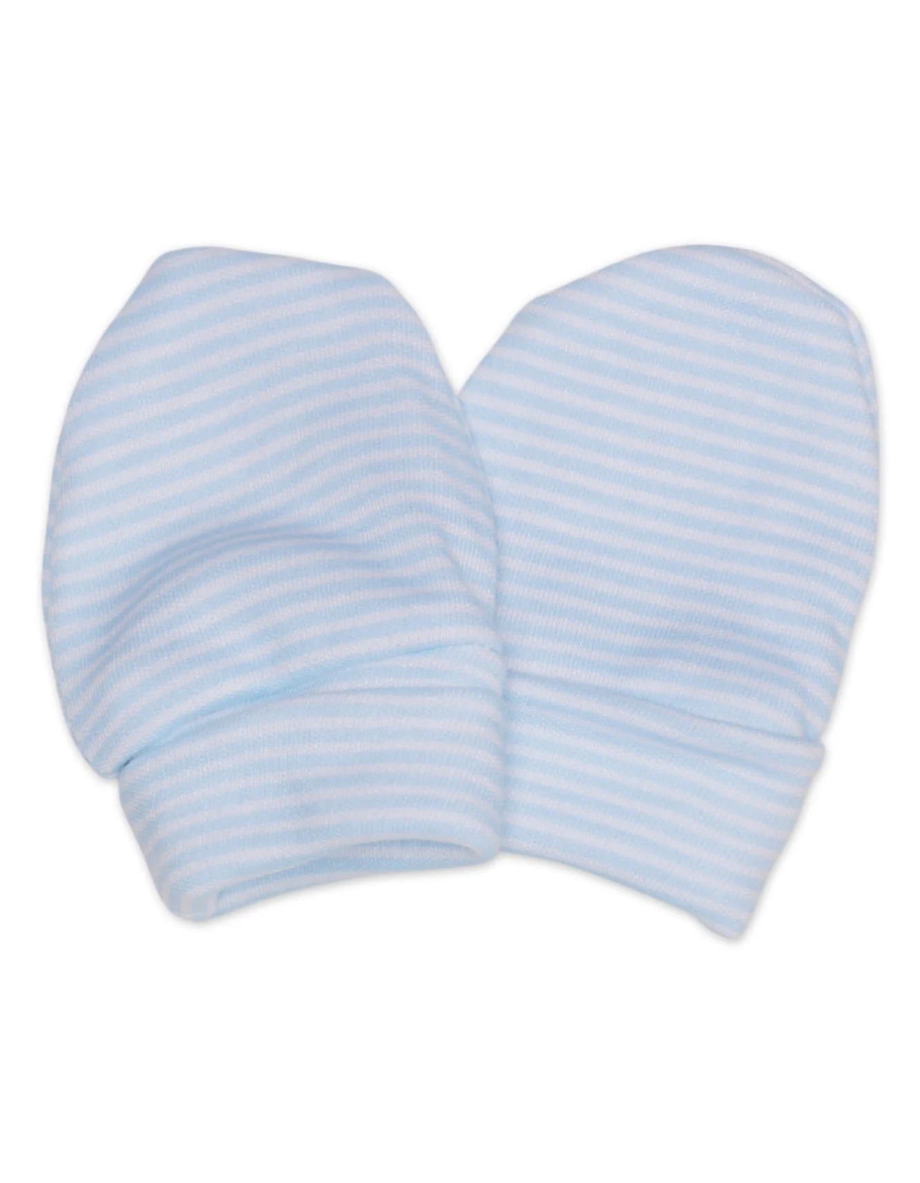 Zubaida's Mittens & Booties Set Striped - Clouds Theme - Image 2