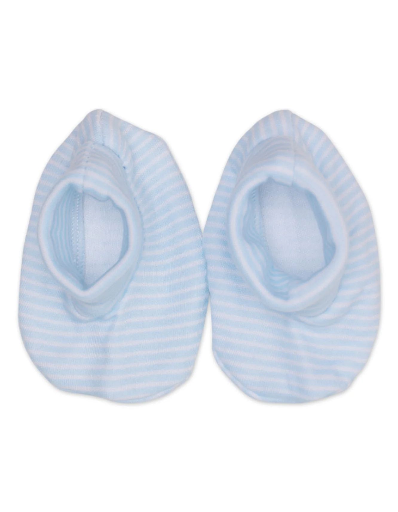 Zubaida's Mittens & Booties Set Striped - Clouds Theme - Image 3