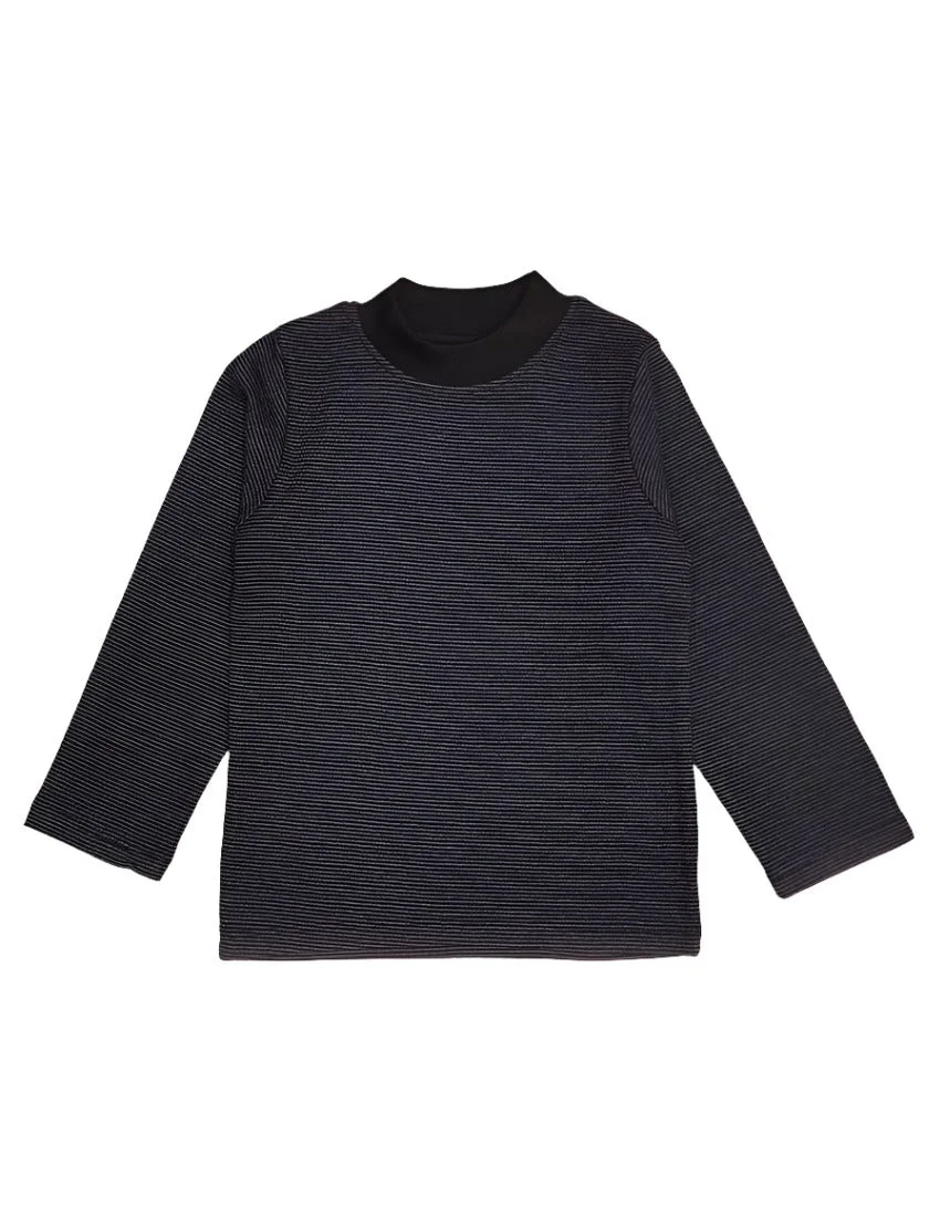 Zubaida's Mock Neck Shirt Charcoal - Infant