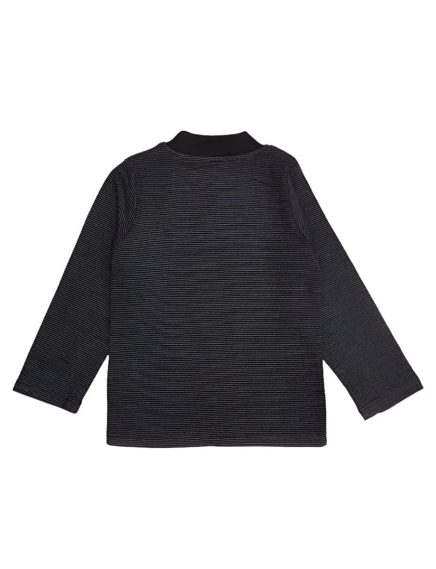 Zubaida's Mock Neck Shirt Charcoal - Infant - Image 2