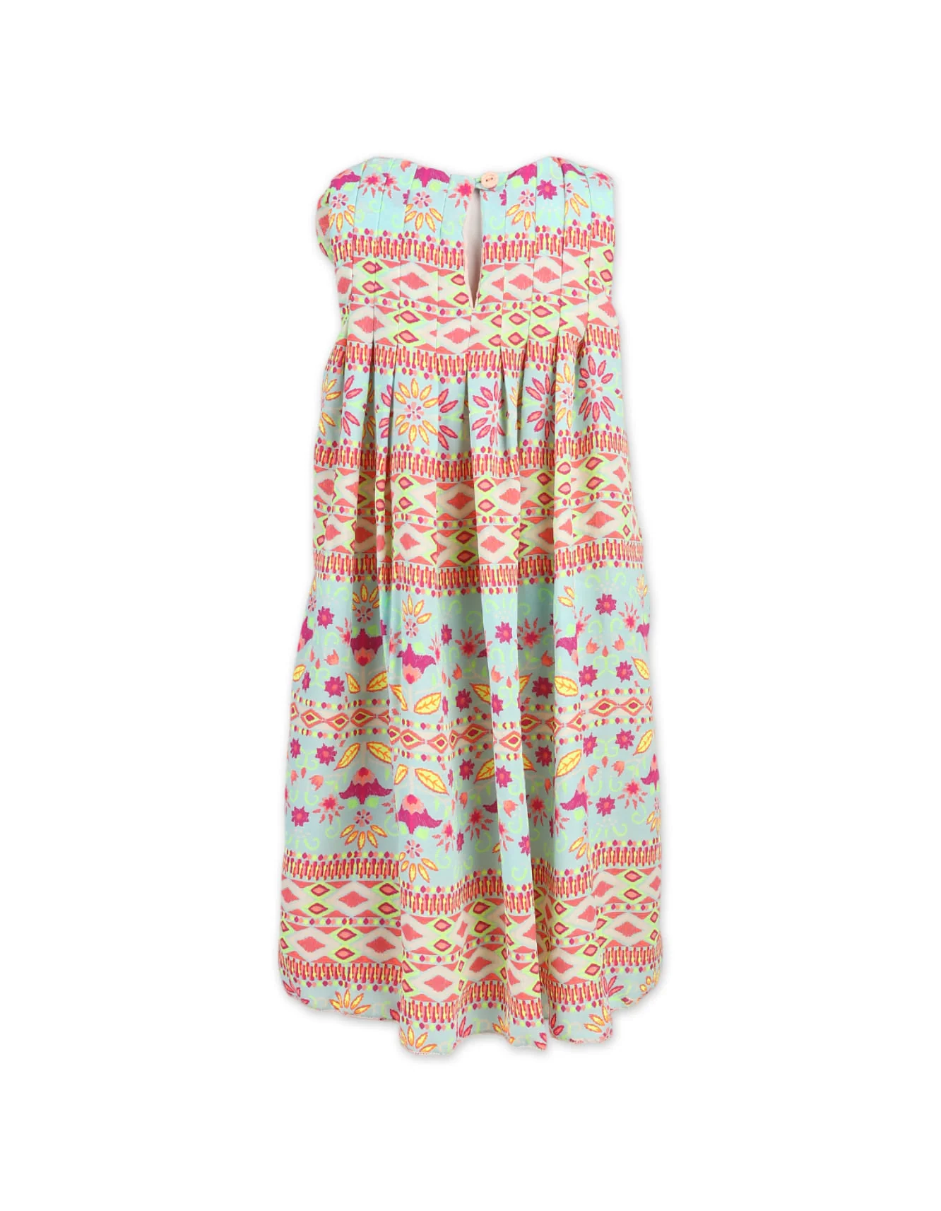 Zubaida's Vibrant Chevron Pattern "Ocean Wave Wonder" Dress - Image 3