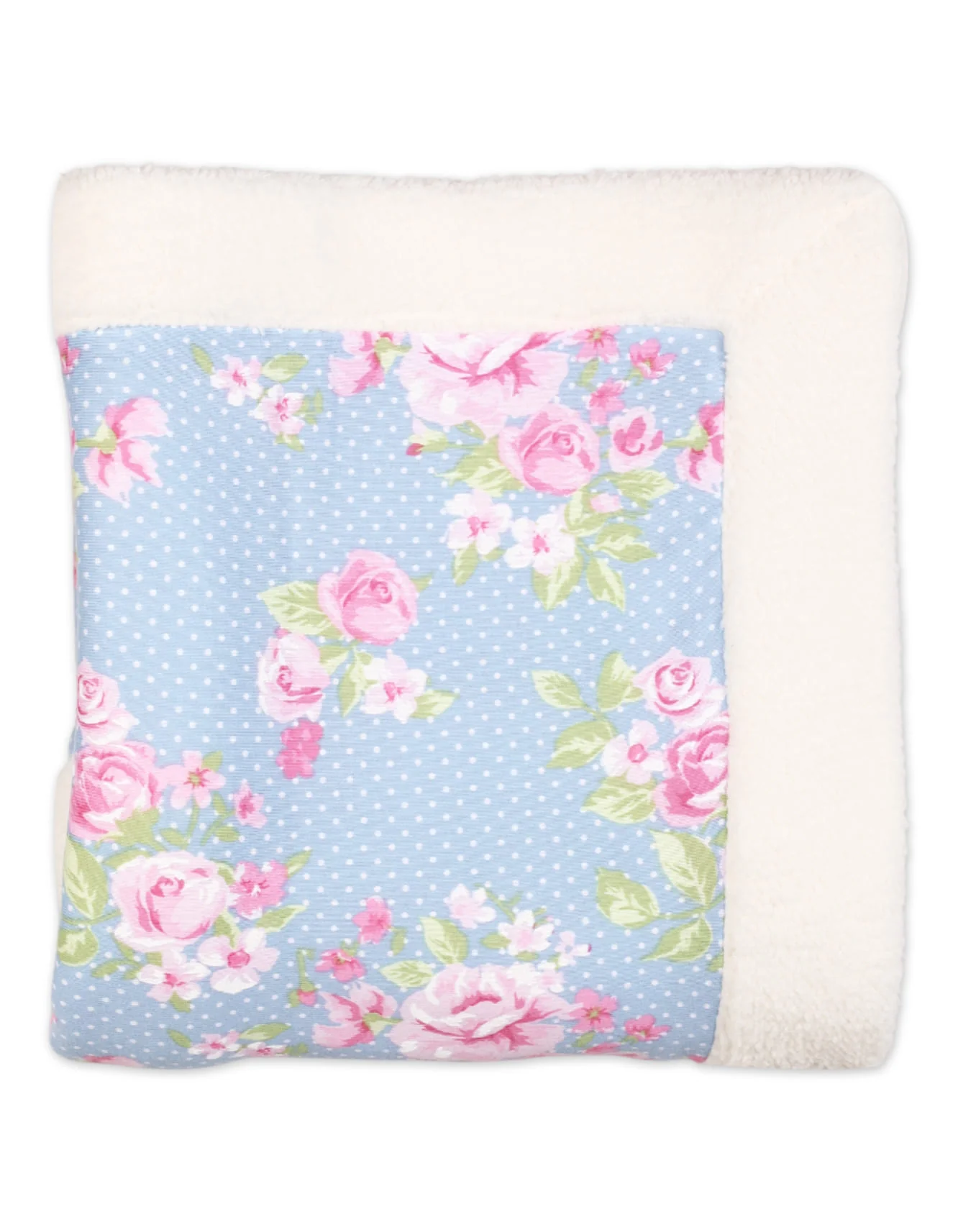 Reversible Multi-Purpose Baby Blanket Dots and Flowers at Zubaidas Official™ Pakistan - Image 2