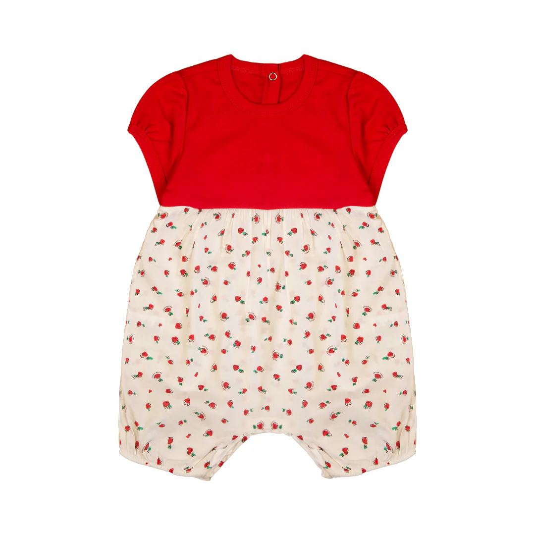 Zubaida's Novelty Print Two Tones Romper
