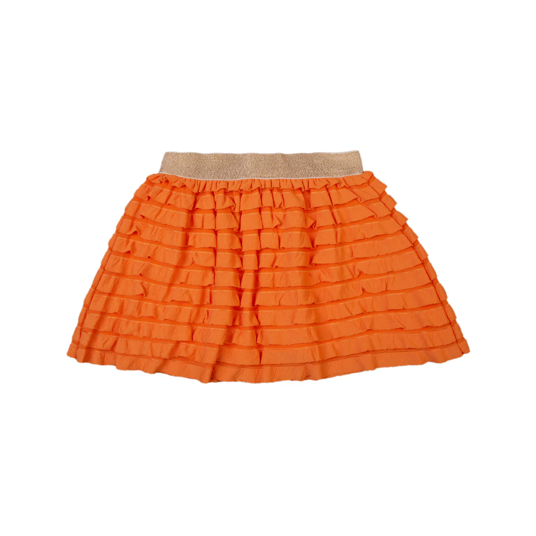 Zubaida's Orange Ruffle Skirt