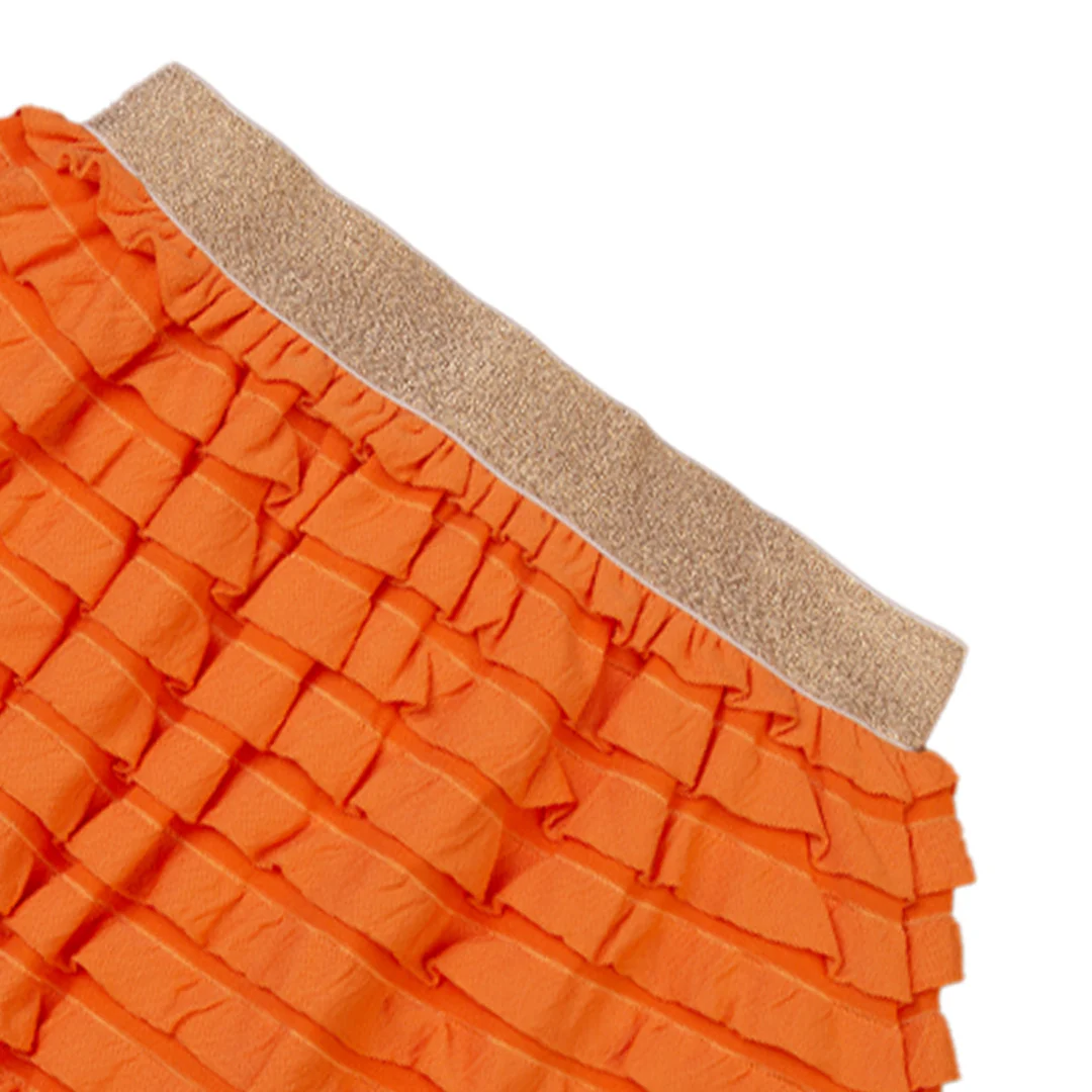 Zubaida's Orange Ruffle Skirt - Image 2