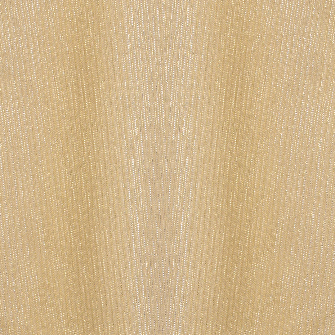 Zubaida's Golden Shimmer Peter Pan Collar Dress - Image 3