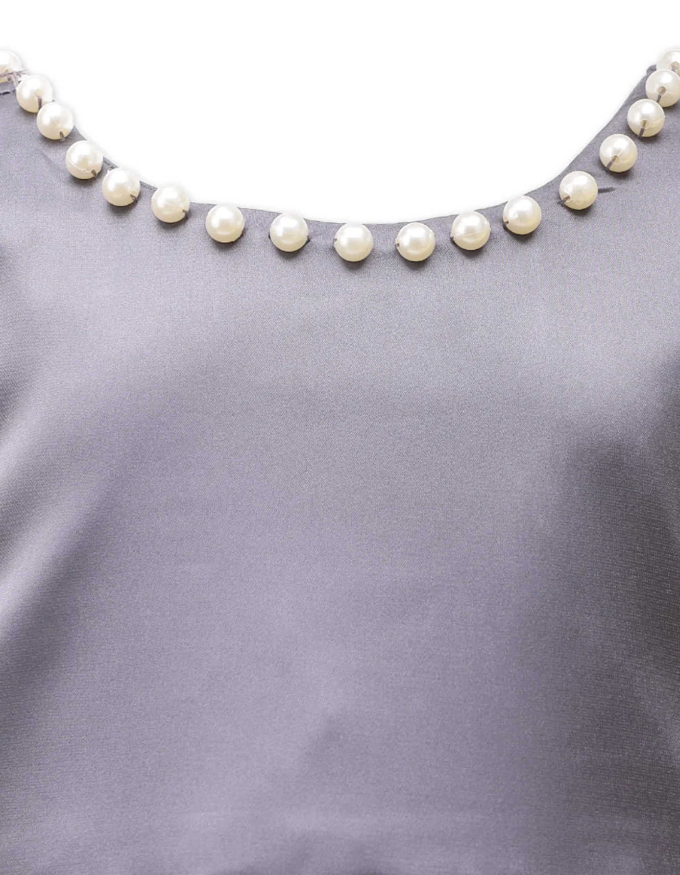 Zubaida's Elegant Pearls Tulle Dress - Image 2