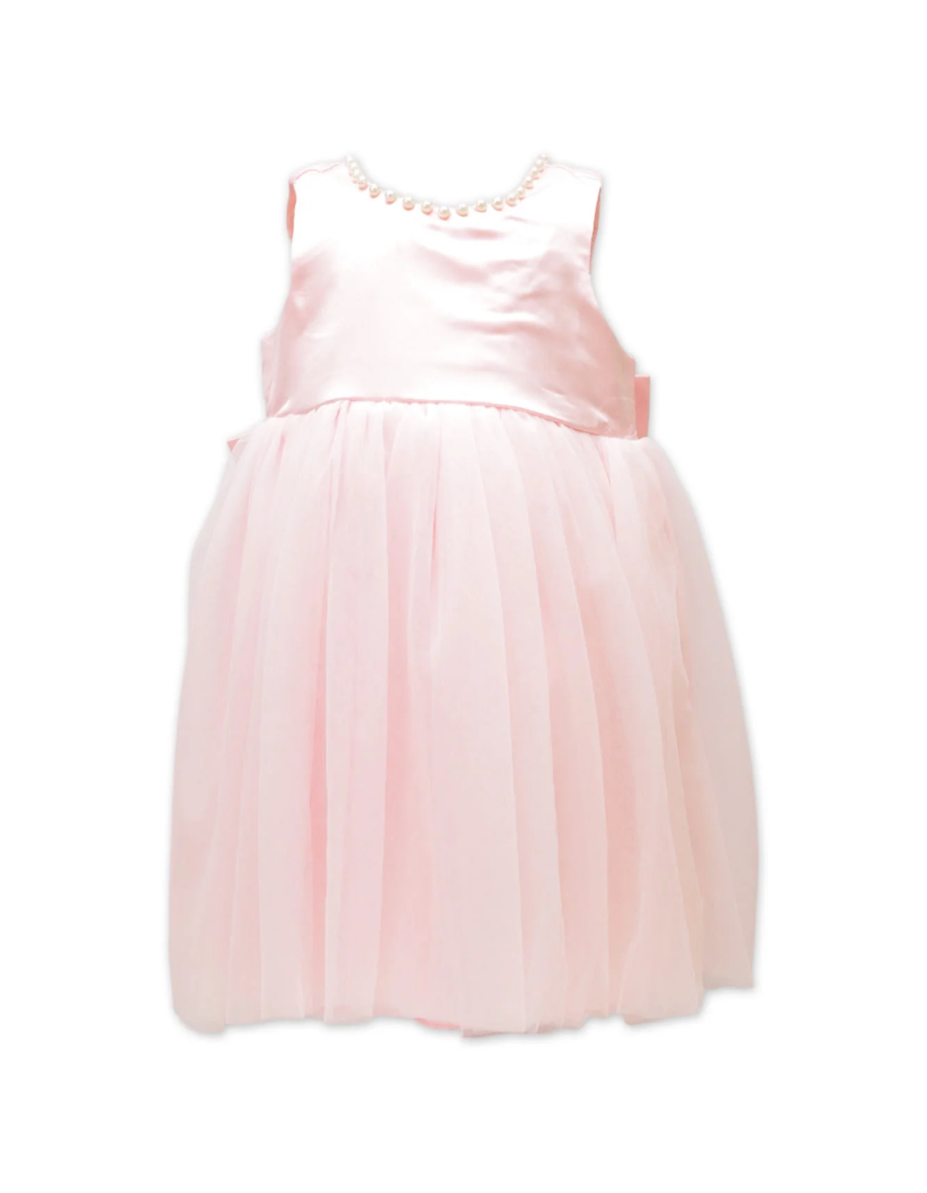 Zubaida's Elegant Pearls Tulle Dress