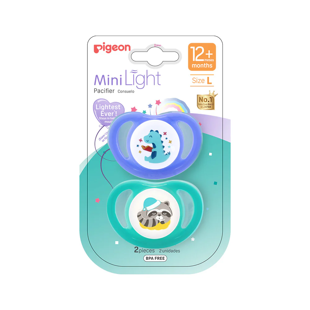 Zubaida's Pigeon Pacifier PK-2 (L) – Dino Read & Raccoon - N79930 - Image 6