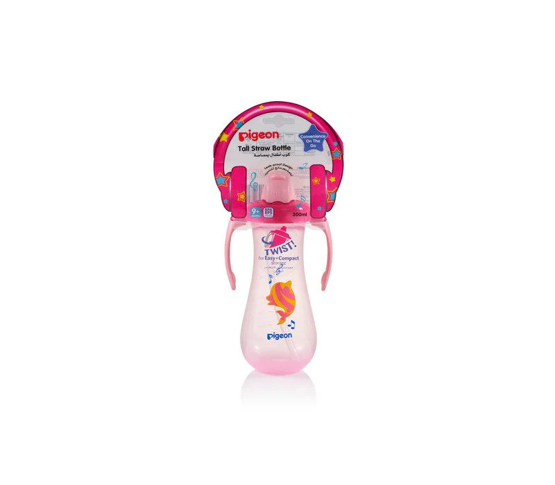 Zubaida's Pigeon Pigeon Tall Straw Bottle Pink - D78088 - Image 2