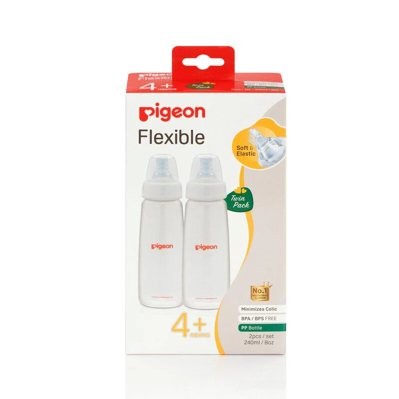 Zubaida's Pigeon Flexible Nursing Bottle KPP 240ml PK-2 - A79343 - Image 2