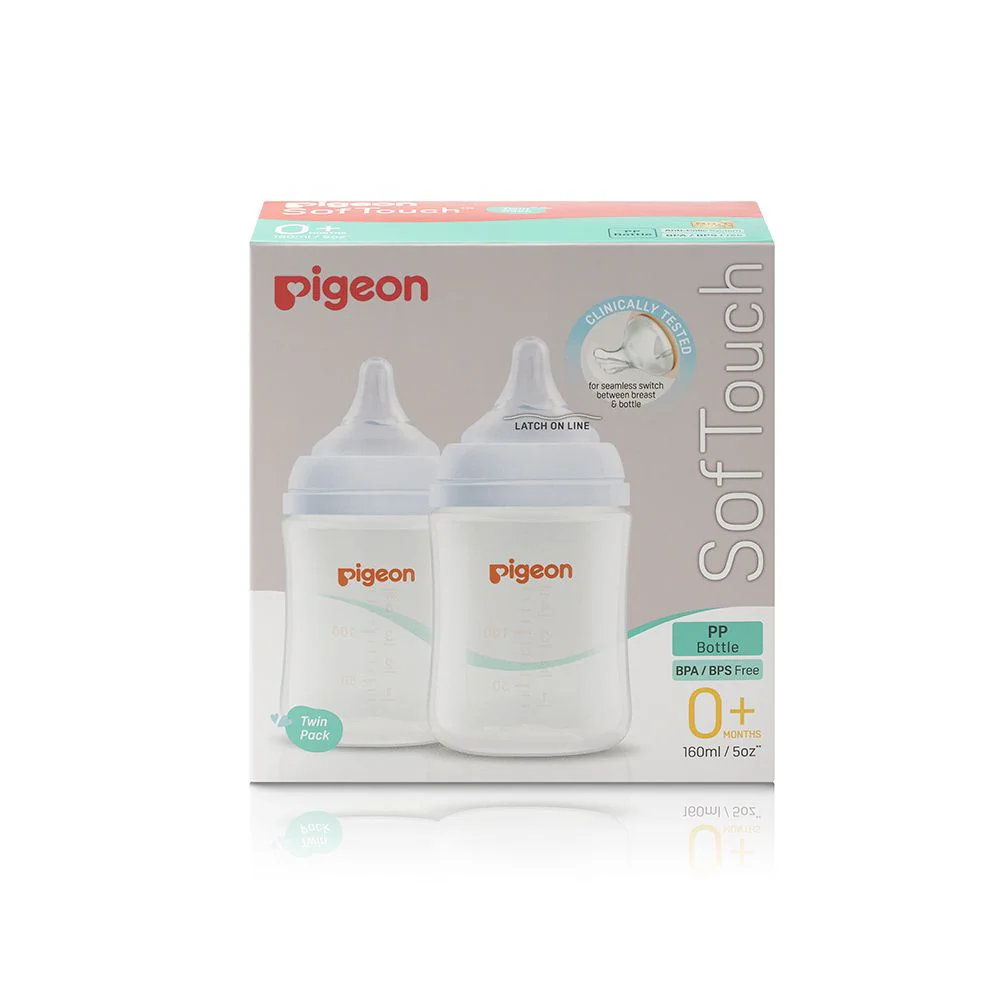 Zubaida's Pigeon SofTouch™ BPP Nursing Bottle 160ml Pk-2 - A81292 - Image 3