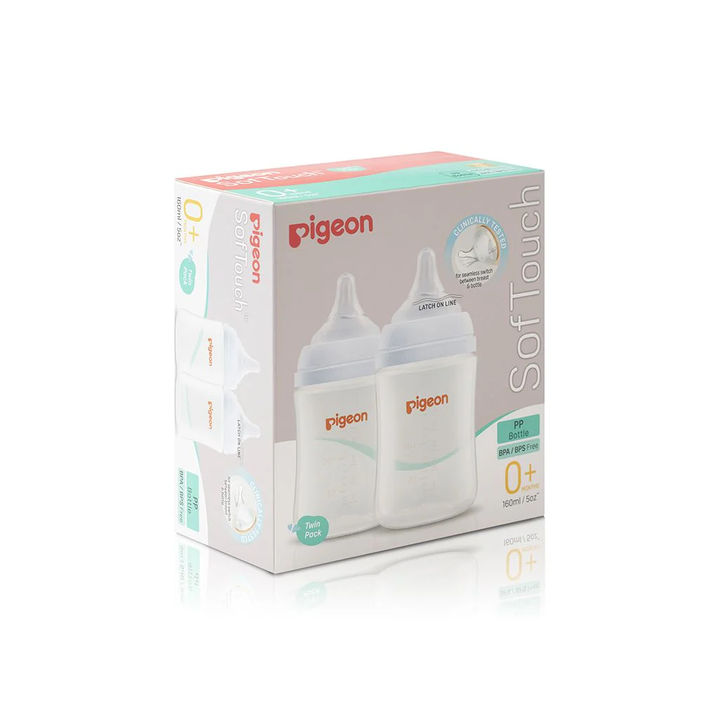 Zubaida's Pigeon SofTouch™ BPP Nursing Bottle 160ml Pk-2 - A81292 - Image 4