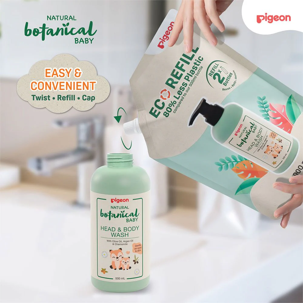 Zubaida's Pigeon Baby Head & Body Wash Refill 900ml - I79799 - Image 2