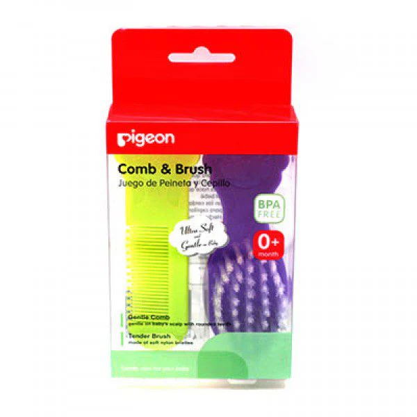Zubaida's Pigeon Baby Comb & Hair Brush Set - K578 - Image 2