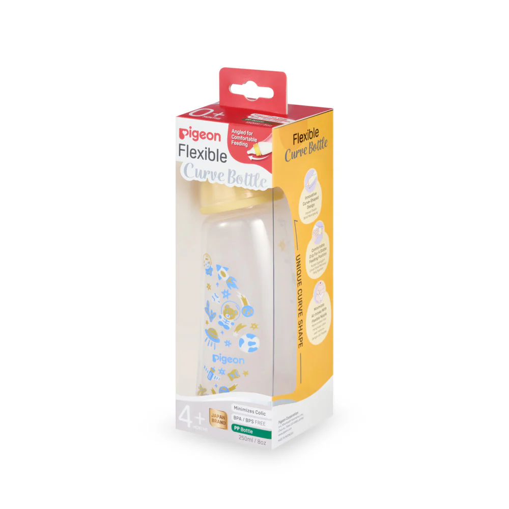 Zubaida's Pigeon Curve Nursing Bottle Pp 250ml Space - A80000 - Image 4