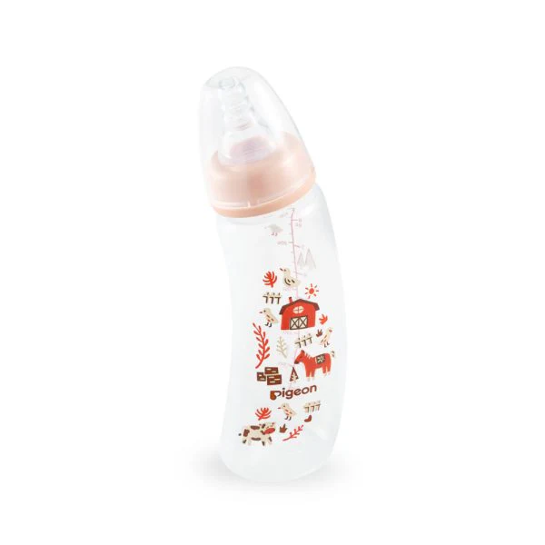 Zubaida's Pigeon Curve Nursing Bottle Pp 250ml Farm - A80001
