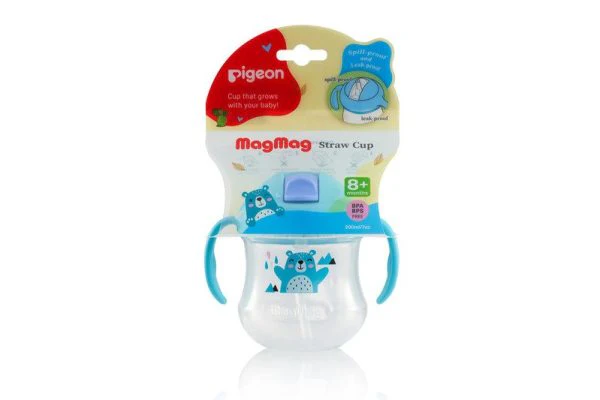 Zubaida's Pigeon Mag Mag Straw Cup Matte Blue - D79237 - Image 4