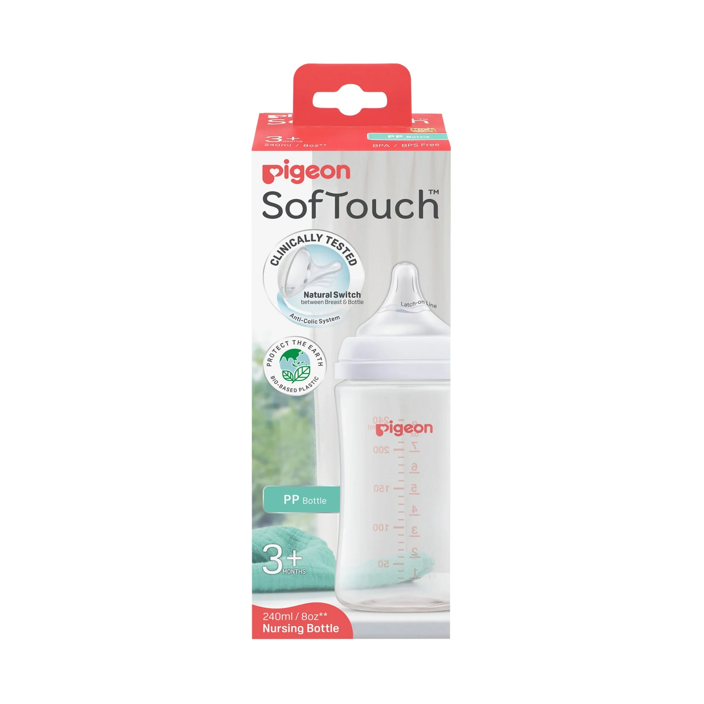 Zubaida's Pigeon SofTouch™ BPP Nursing Bottle 240ml - A81290 - Image 2