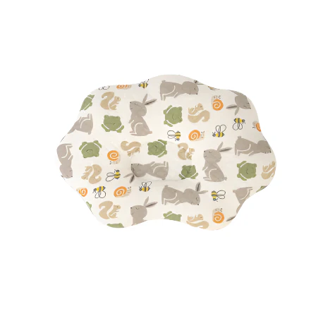 Zubaida's Recessed Center, Soft, Quilted, Cloud-Shaped Pillow