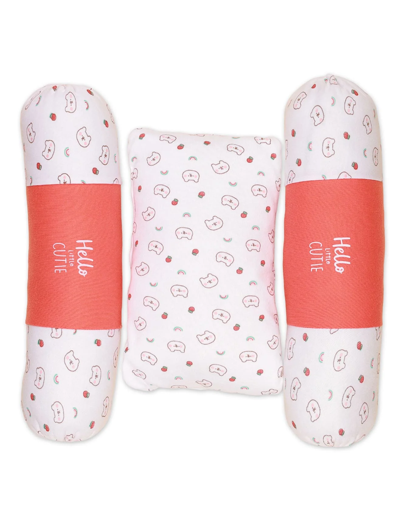 Zubaida's Pillow Set Orange Teddy Theme