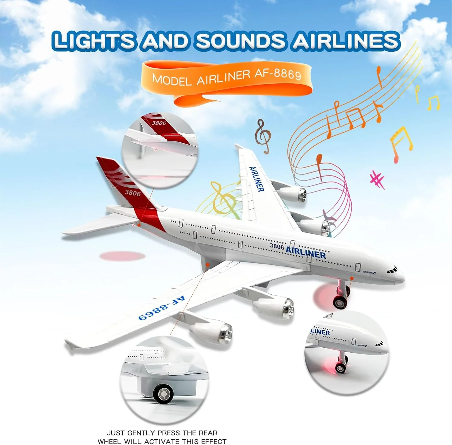 Zubaida's Plane Toy - 757-6 - Image 3